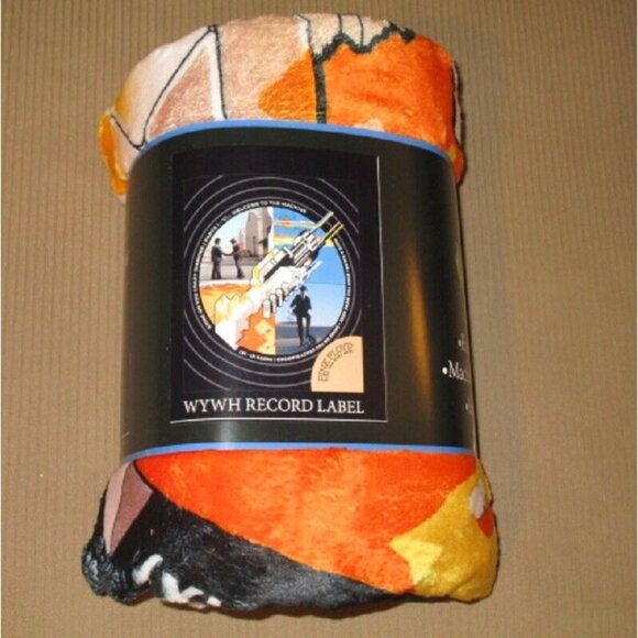 New Record Label Pink Floyd Plush Throw Gift Blanket Album Wish You Were Here - Picture 4 of 4
